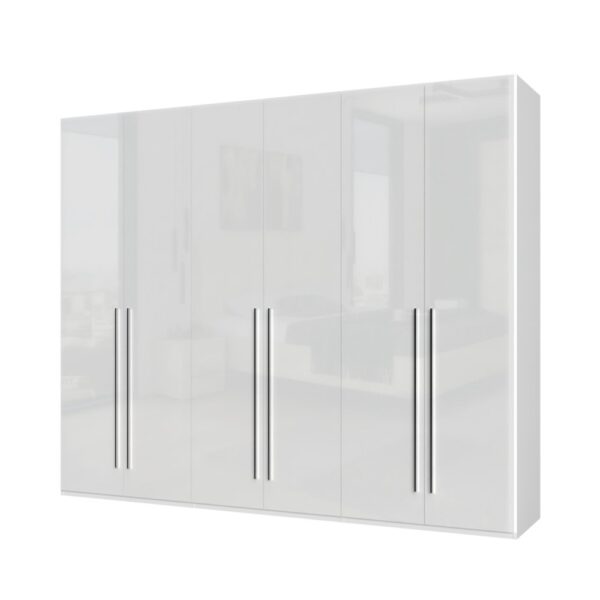 Garderobni ormar Kalla Piano P6/PN, 6 krila, širina 272 cm