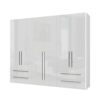 Garderobna omara Piano P64-2/PN, bela