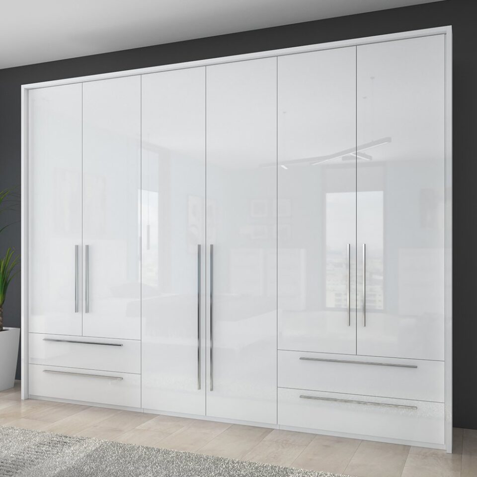 Garderobna omara Piano P64-2/PN, bela (detajl v prostoru)
