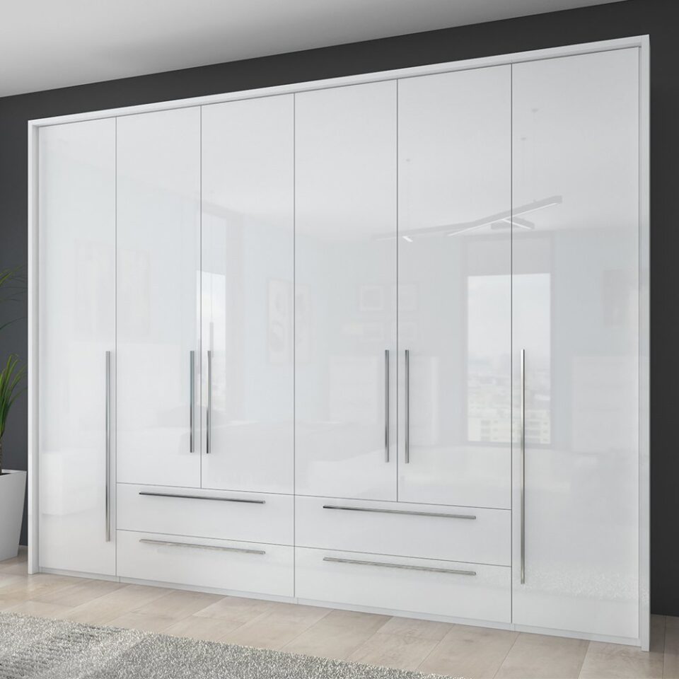 Garderobna omara Piano P64/PN, bela (detajl v prostoru)