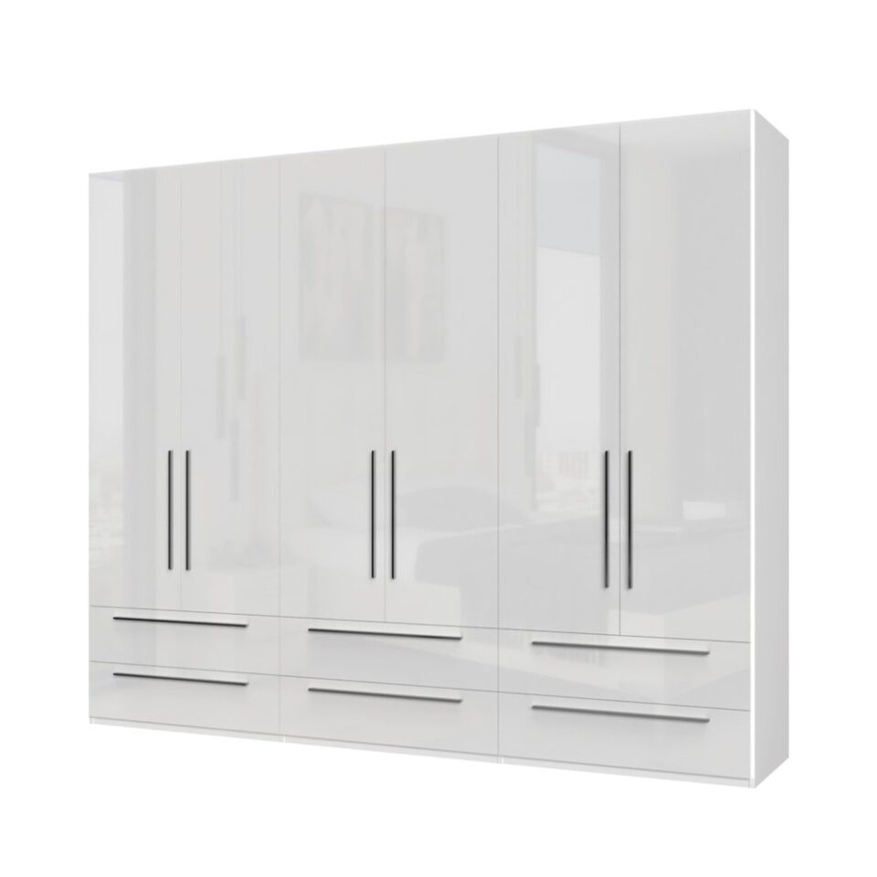 Garderobna omara Piano P66/PN, bela