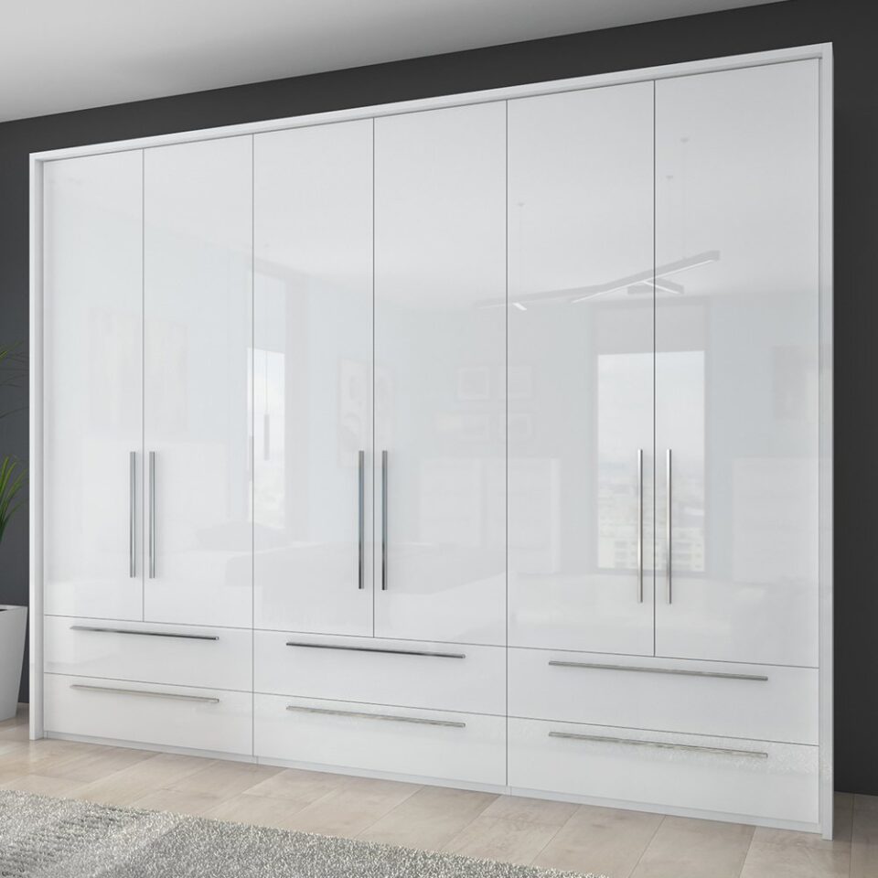 Garderobna omara Piano P66/PN, bela (detajl v prostoru)