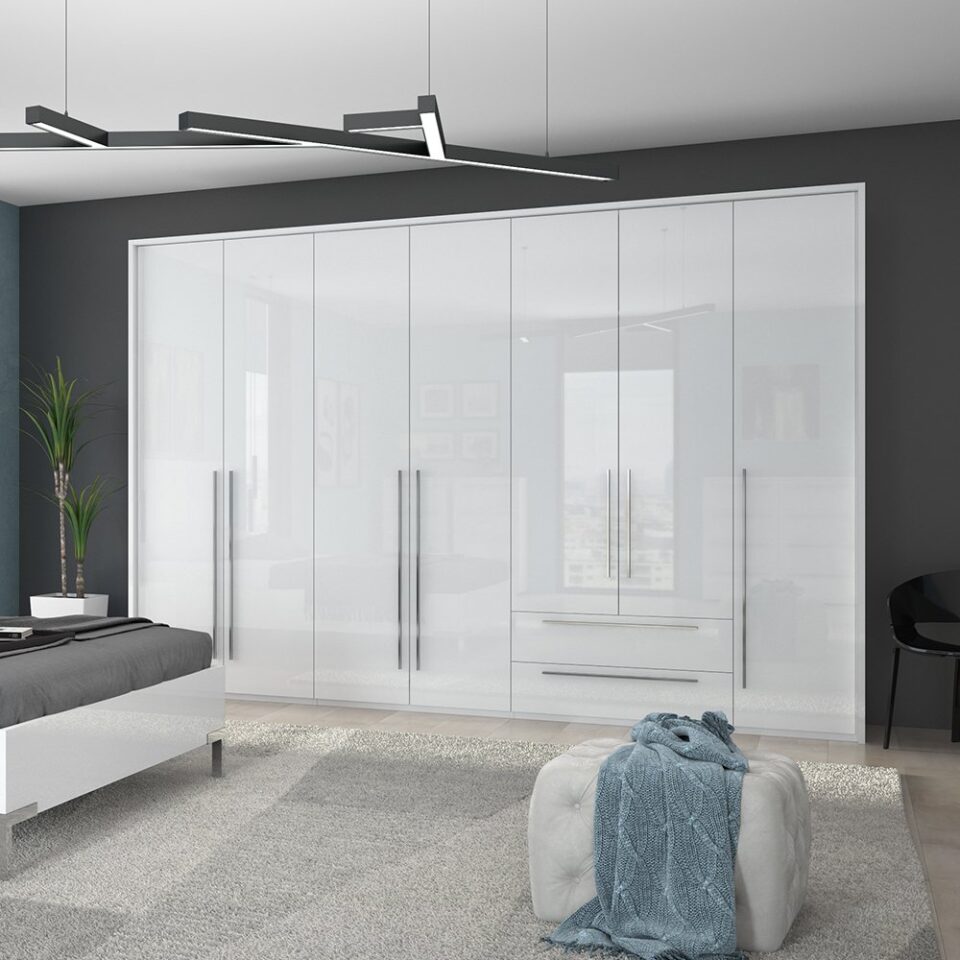 Garderobna omara Piano P72/PN, bela (detajl v prostoru)