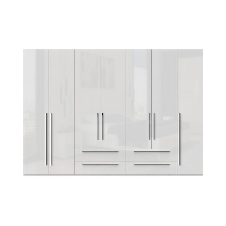 Garderobna omara Piano P74/PN, bela