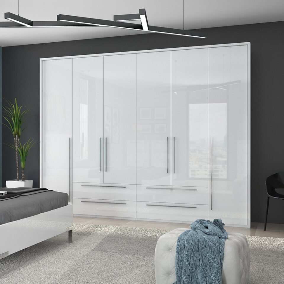 Garderobna omara Piano P74/PN, bela (detajl v prostoru)