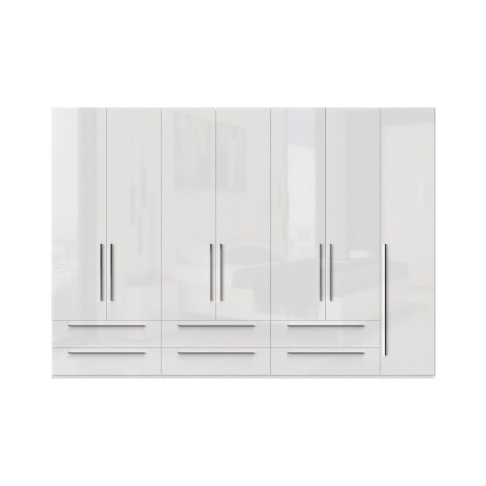 Garderobna omara Piano P76/PN, bela