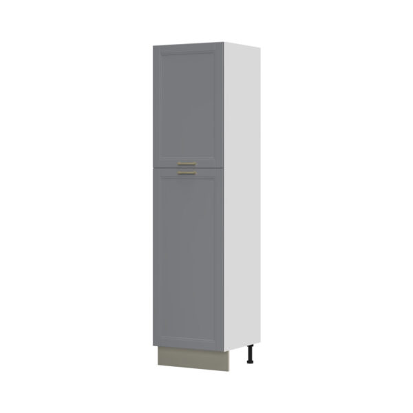 Kuhinjska visoka omara za vgradni hladilnik Tara K23-60-2KF/4, 60 cm, korpus Bela, fronta Grafit mat lak