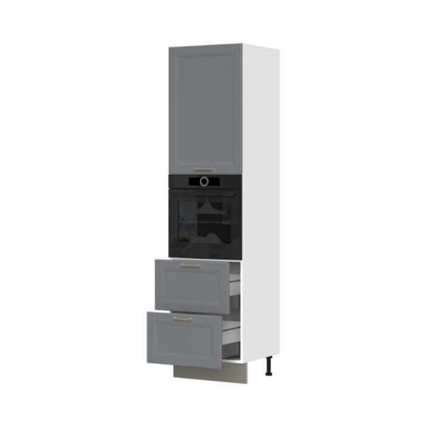 Kuhinjski visoki element za ugradnu pećnicu, s vratima i ladicama Tara K23-60-RF/4, 60 cm