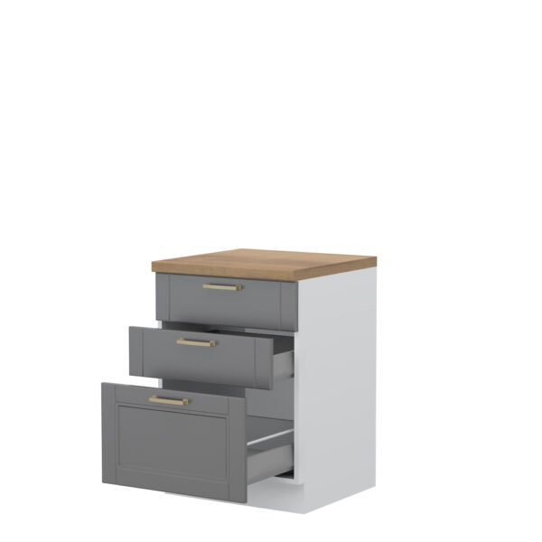 Kuhinjski donji element s tri ladice Tara R-60-3MBOX/4, 60 cm