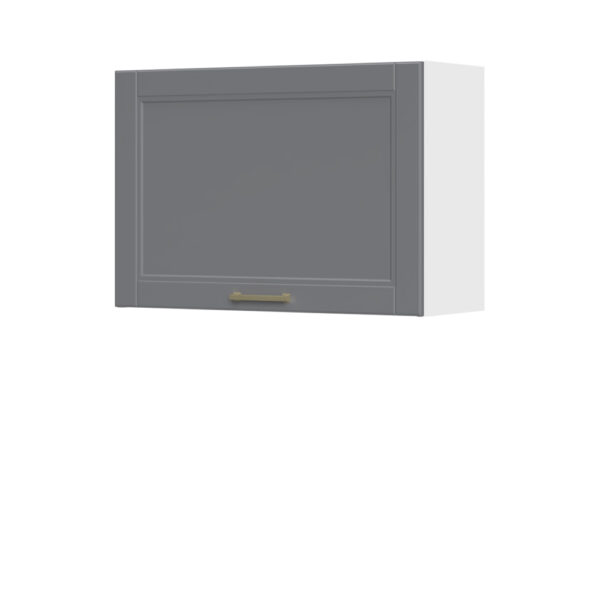 Kuhinjska zgornja viseča omarica z dvižnimi vrati Tara V5-80-1KP/4, 80 cm, višina 55 cm, korpus Bela, fronta Grafit mat lak