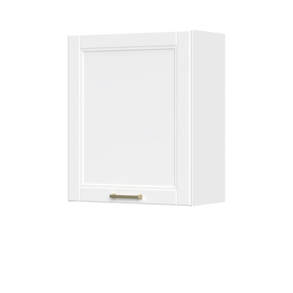 Kuhinjska zgornja viseča omarica z enimi vrati Tara V7-60-1K/4, 60 cm, višina 72 cm, korpus Bela, fronta Bela mat lak