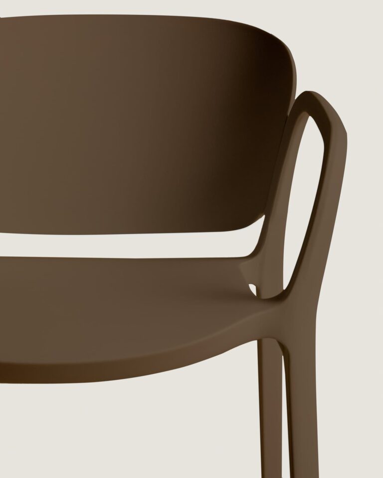 Nalagalen vrtni stol Ania, polipropilen, 60 x 55 x 76 cm