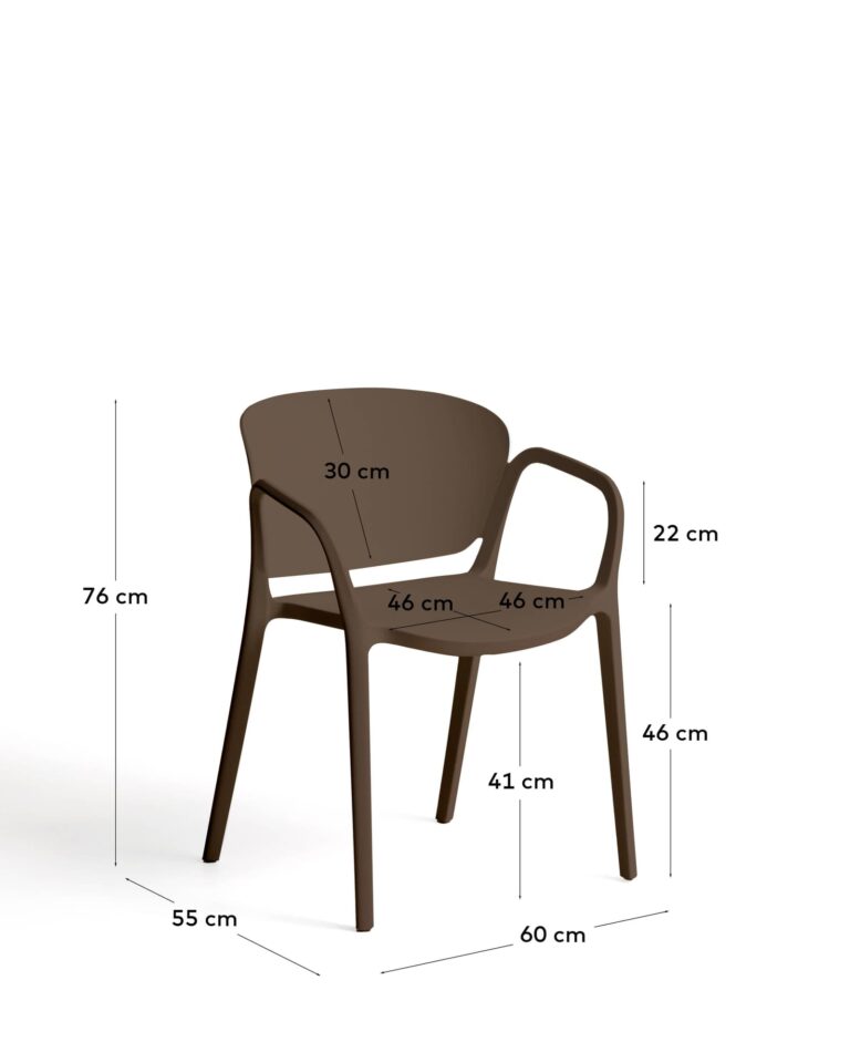 Nalagalen vrtni stol Ania, polipropilen, 60 x 55 x 76 cm