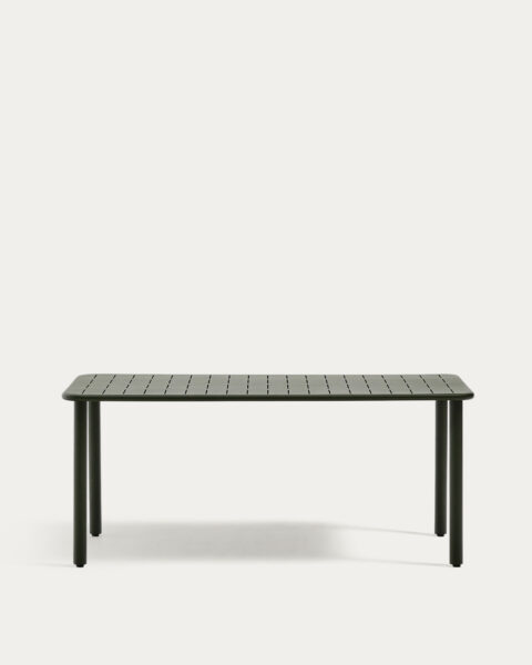 Zunanja miza Brai iz zelenega pocinkanega jekla, dimenzije 180 x 90 cm