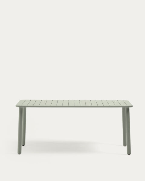 Zunanja miza Brai iz turkizno pocinkanega jekla, dimenzije 180 x 90 cm