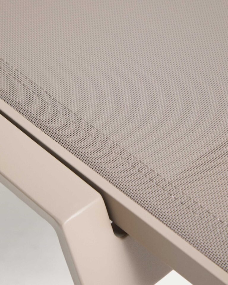 Vrtni ležalnik Capraia, bež aluminij in texteline, 190,5 x 64 x 31 cm