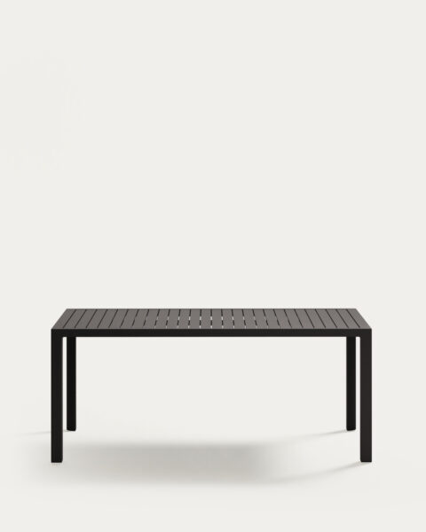 Jedilniška miza Culip iz aluminija v sivi barvi, v dimenziji 180 x 90 cm