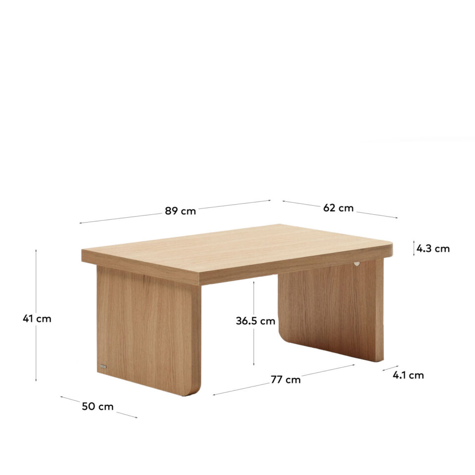 Klubska mizica Oaq, višina 41 cm