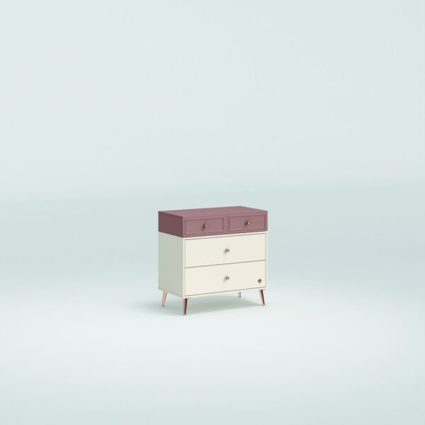 Komoda Elegance s tri ladice, ogledalo po izboru