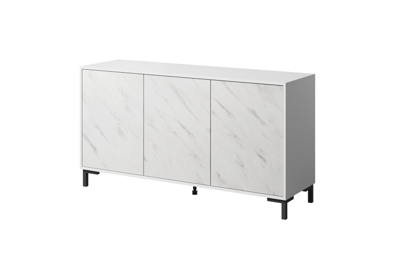 Komoda Marmo 150, beli marmor
