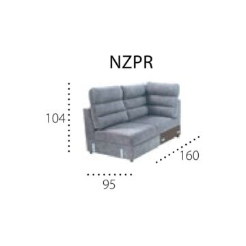 Kotni modul Metro NZPR, desna izvedba, 95 x 160 cm