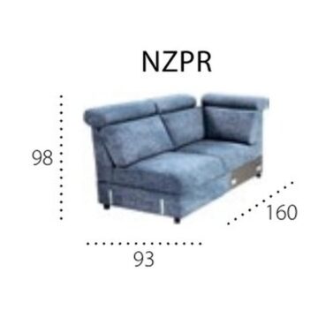 Kotni modul York NZPR, desna izvedba, 93 x 160 cm