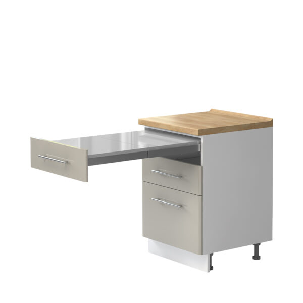 Kuhinjska spodnja omarica s predali in izvlečno mizo Modern R-60-3FMS/3, 60 cm, izrez izdelka