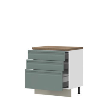 Kuhinjski donji element s tri ladice Integra R-80-3MBOX/7, 80 cm (korpus s frontom i postoljem)
