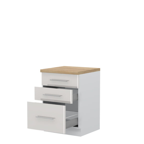 Kuhinjska spodnja omarica s tremi predali Modern R-60-3MBOX/3, 60 cm, izrez izdelka