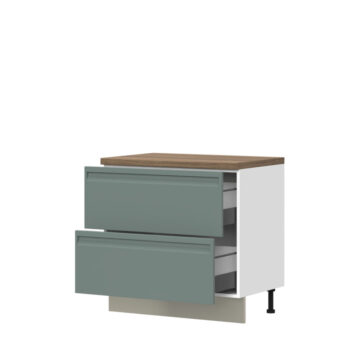 Kuhinjski donji element s dvije ladice Integra R-90-2MBOX/7, 90 cm (korpus s frontom i postoljem)