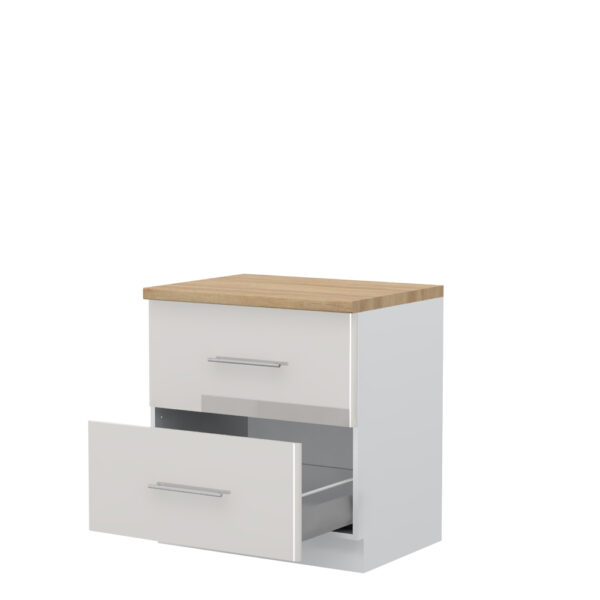 Kuhinjska spodnja omarica z dvema predaloma Modern R-80-2MBOX/3, 80 cm, izrez izdelka