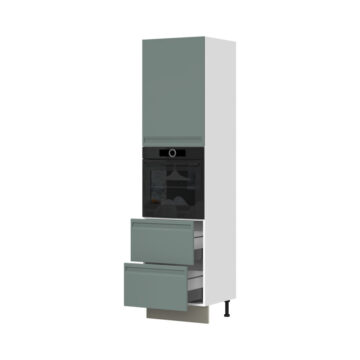 Kuhinjski visoki element za ugradnu pećnicu, s vratima i ladicama Integra K23-60-RF/7, 60 cm (korpus s frontom i postoljem)