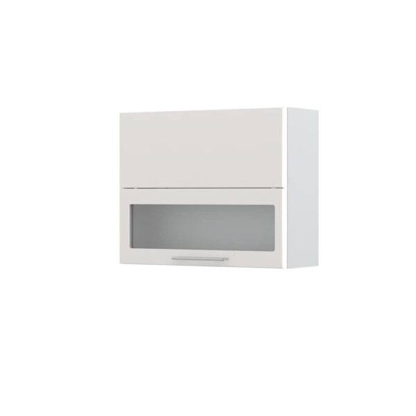 Kuhinjska zgornja viseča omarica z vrati in dvižnimi steklenimi vrati Modern V7-90-1K1SP/3, 90 cm, višina 72 cm, izrez izdelka
