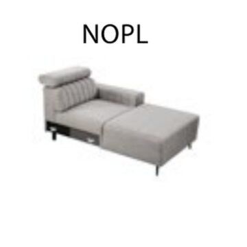 Ležalni modul NOPL z vzglavnikom, leva izvedba (na sliki model Kobe, iz katerega modulov se sestavi Inari)