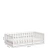 Montessori postelja Montes White 90 x 190 cm z ograjicami okrog