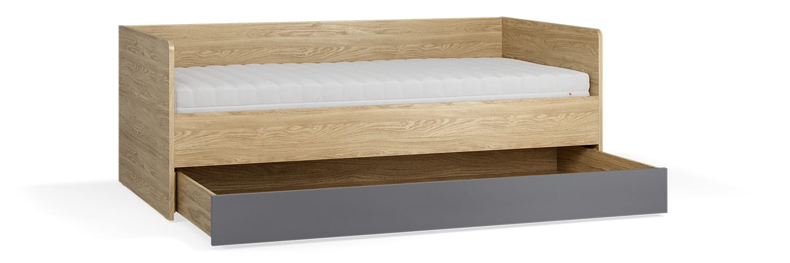 Kavč z dvižnim okvirjem in predalom Muve 90 x 200