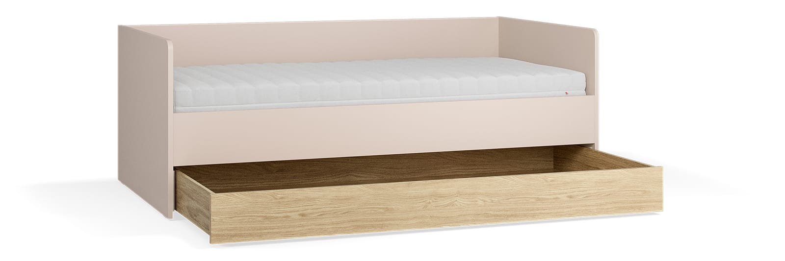 Kavč z dvižnim okvirjem in predalom Muve 90 x 200