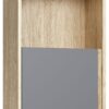 Viseča visoka omarica Muve, hrast in grafit