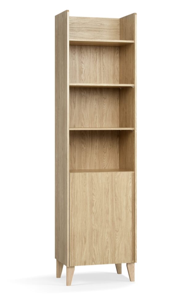 Ozek regal Muve, hrast in hrast