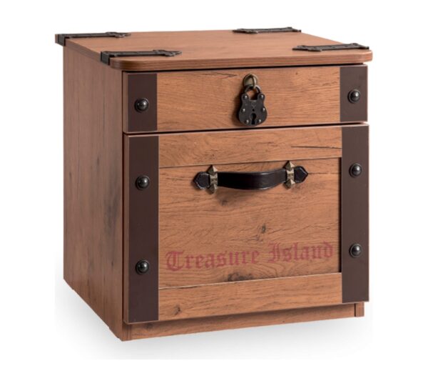 Nočna omarica Pirate z dvema predaloma