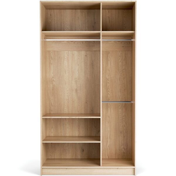 Odprta garderobna omara Stor 125 x 225 cm, notranja oprema Easy