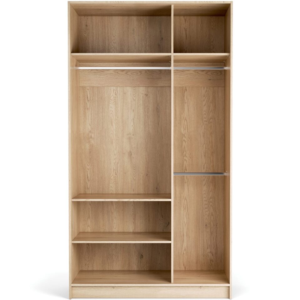 Odprta garderobna omara Stor 125 x 225 cm, notranja oprema Easy