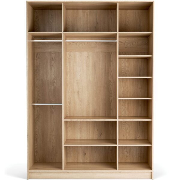 Odprta garderobna omara Stor 160 x 225 cm, notranja oprema Easy