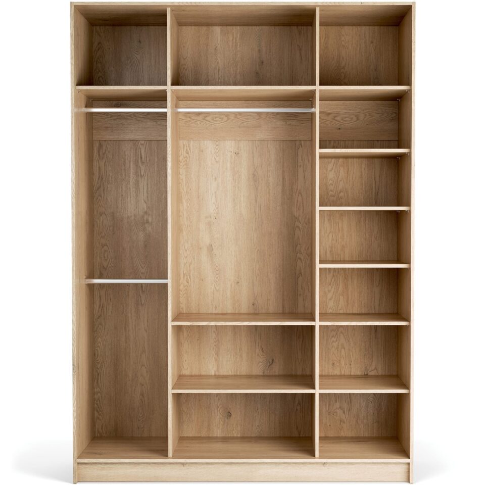Odprta garderobna omara Stor 160 x 225 cm, notranja oprema Easy