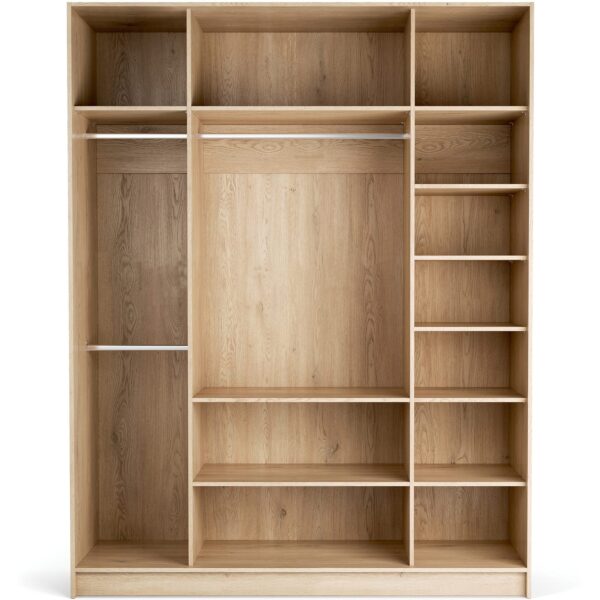 Odprta garderobna omara Stor 175 x 225 cm, notranja oprema Easy