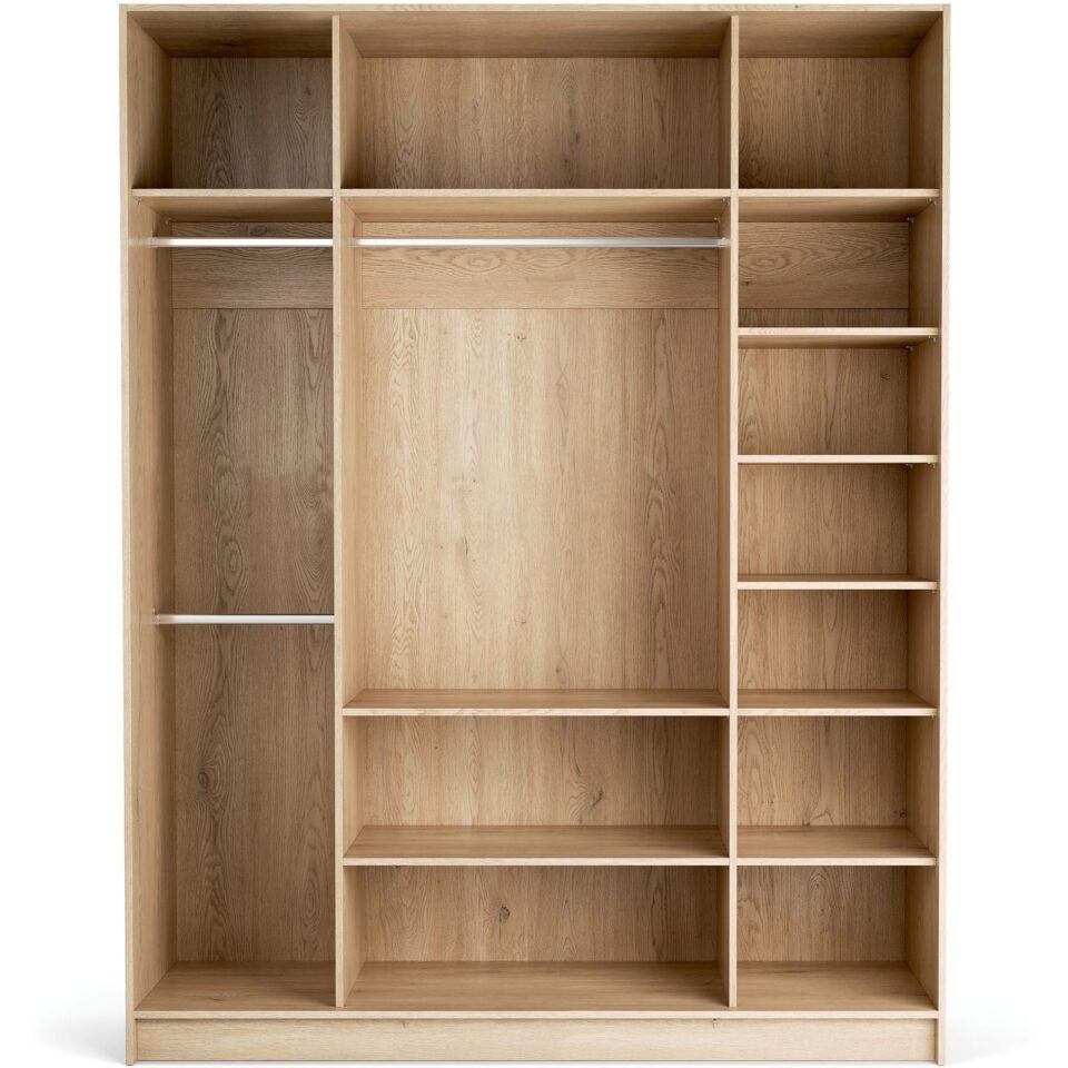 Odprta garderobna omara Stor 175 x 225 cm, notranja oprema Easy