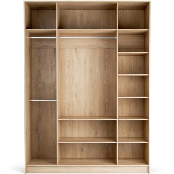 Odprta garderobna omara Stor 175 x 240 cm, notranja oprema Easy