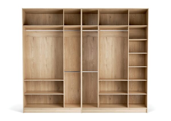 Odprta garderobna omara Stor 300 x 240 cm, notranja oprema Easy/Easy