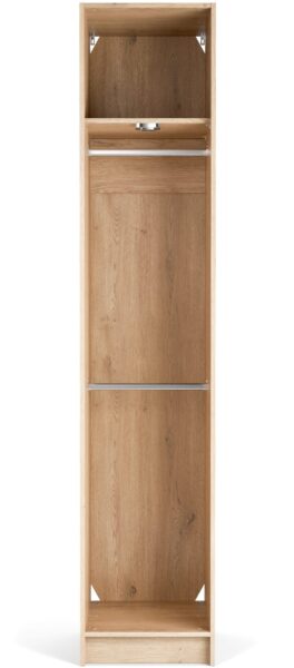 Odprta ozka garderobna omara Stor 46 x 225 cm, notranja oprema Easy