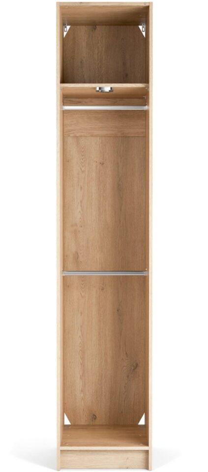 Odprta ozka garderobna omara Stor 46 x 225 cm, notranja oprema Easy